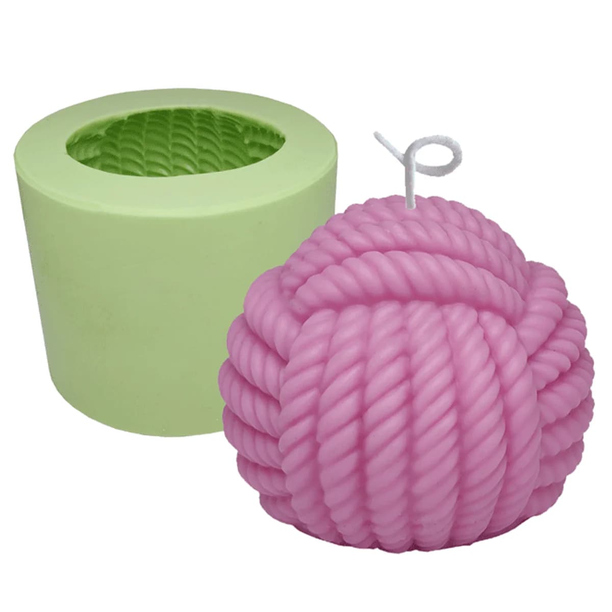 Molde de Silicone para Velas e Sabonetes Novelo